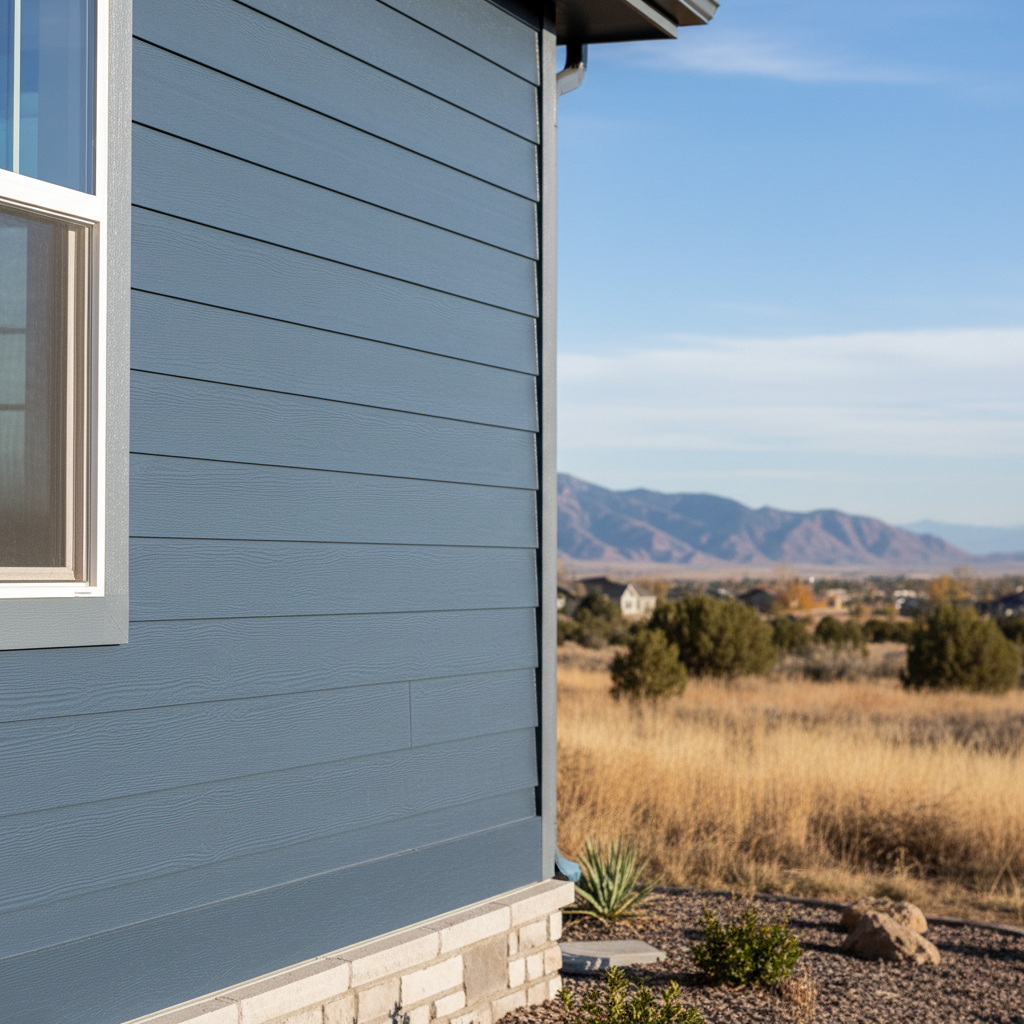 Completed james hardie siding work at a residential property in Orem, UT