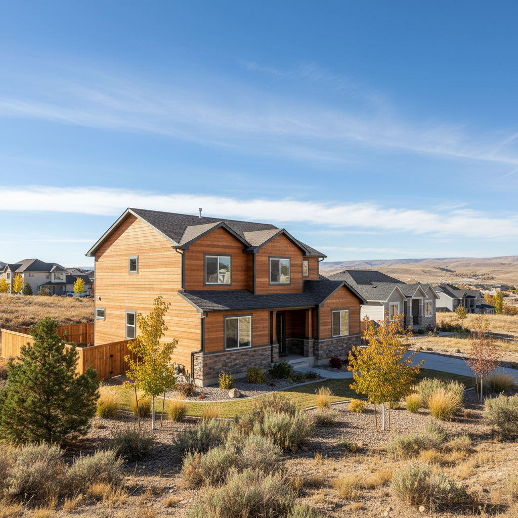 Completed wooden siding work at a residential property in Orem, UT