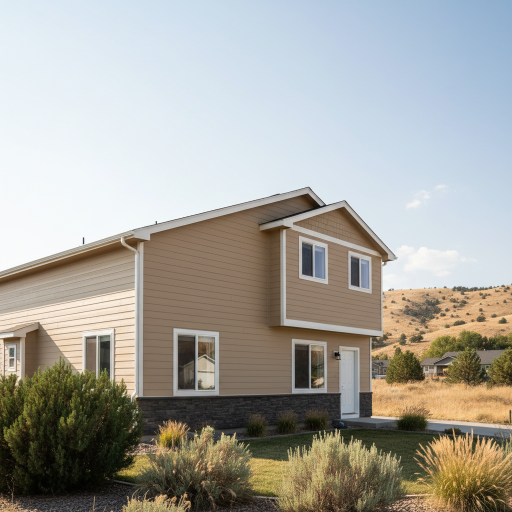 Completed siding replacement work at a residential property in West Valley City, UT