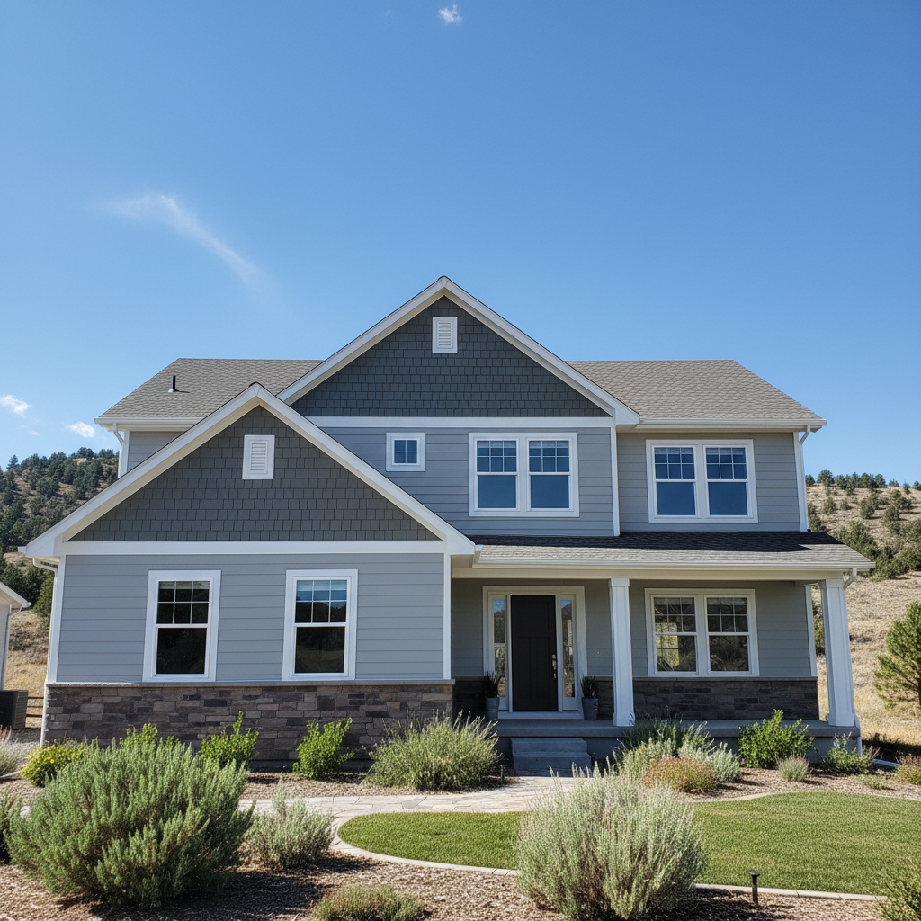Completed cement siding work at a residential property in Ogden, UT