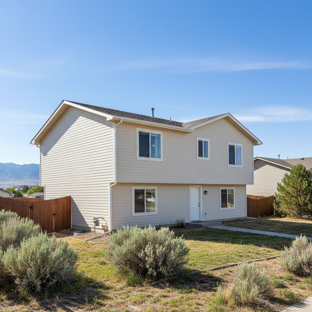 Completed siding cleaning work at a residential property in South Jordan, UT