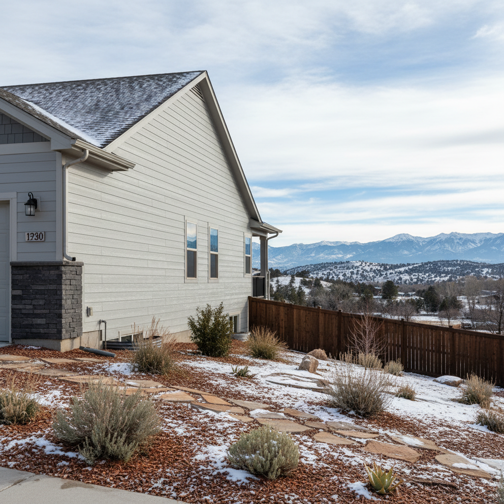 Completed siding cleaning work at a residential property in South Jordan, UT