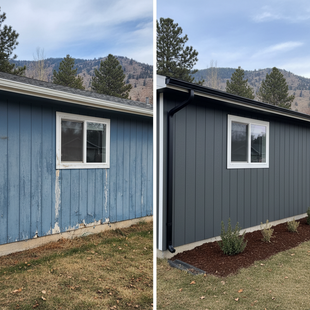 Completed siding installation work at a residential property in Millcreek, UT