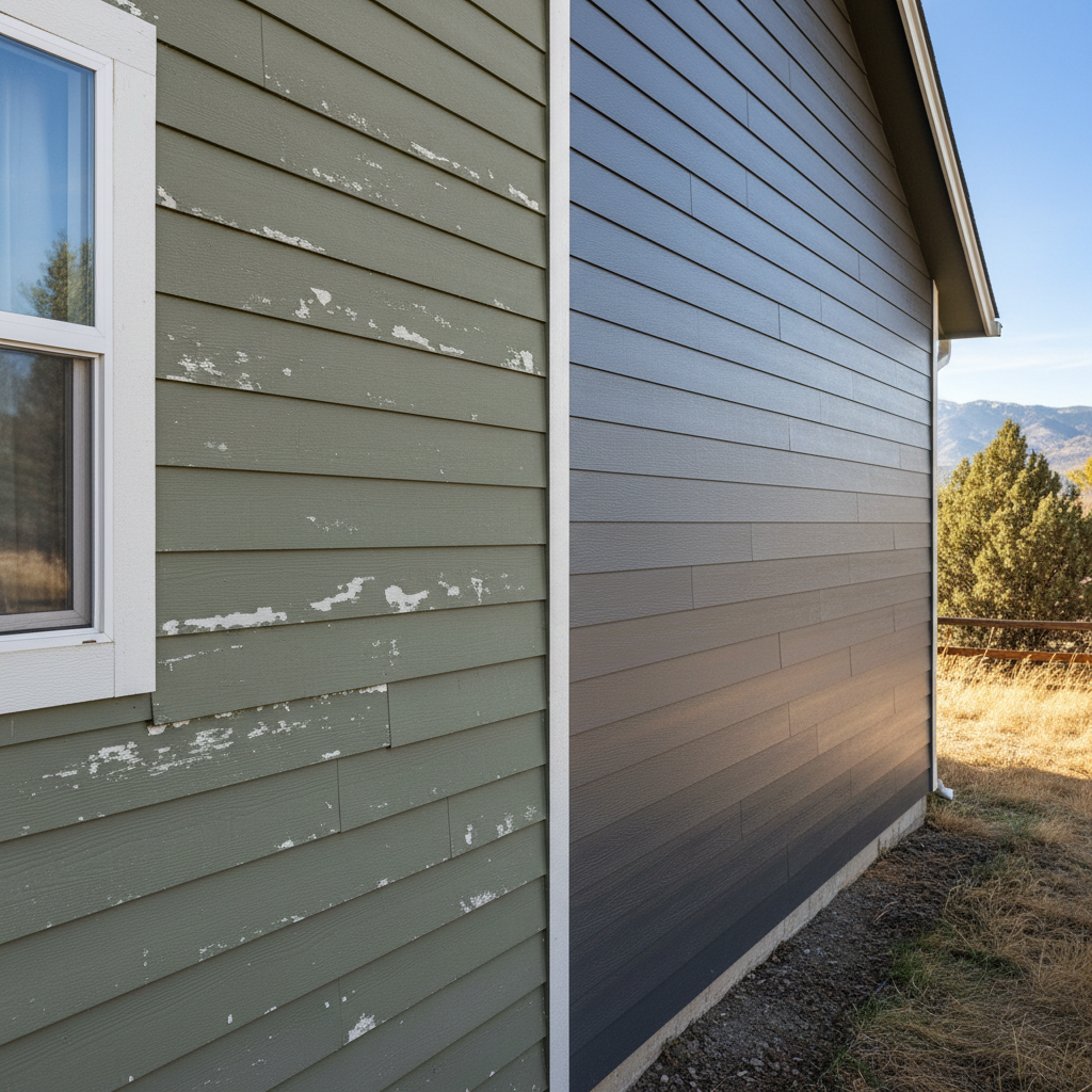 Completed vinyl siding installation work at a residential property in Millcreek, UT