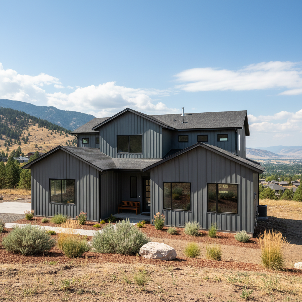 Completed metal siding work at a residential property in Millcreek, UT