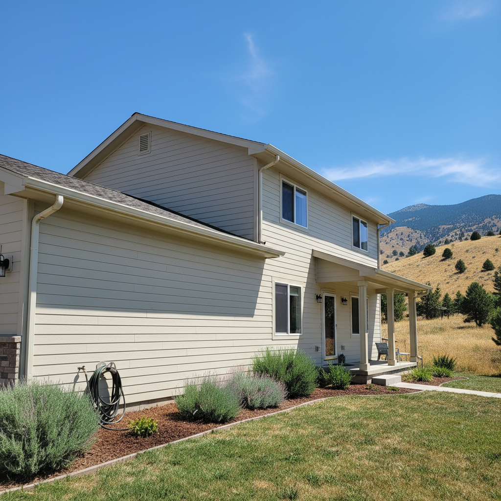 Completed siding cleaning work at a residential property in Taylorsville, UT