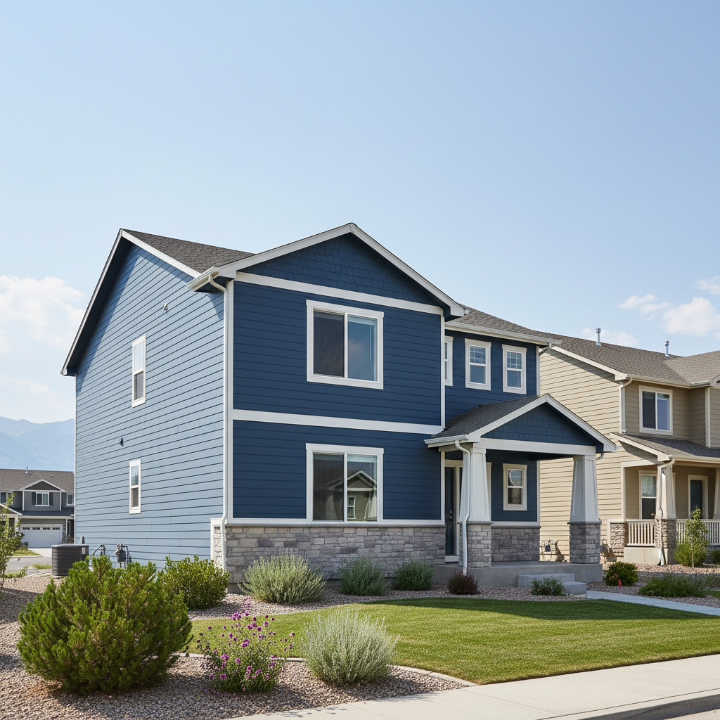 Completed siding installation work at a residential property in Taylorsville, UT