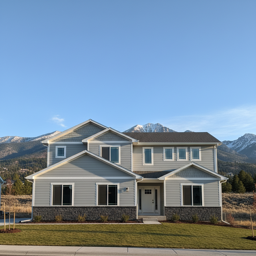 Completed vinyl siding installation work at a residential property in Millcreek, UT