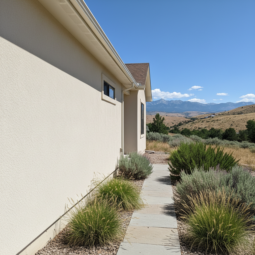 Completed residential stucco work at a residential property in Provo, UT