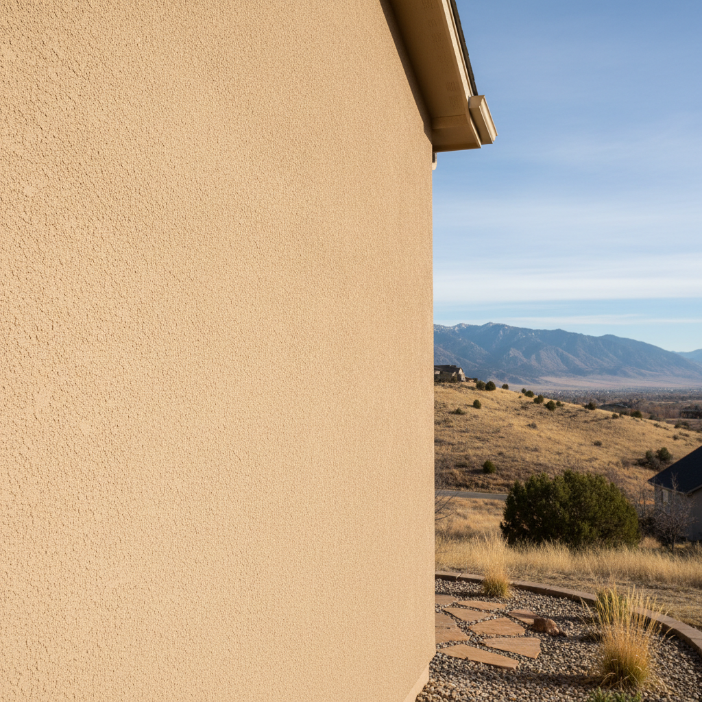 Completed residential stucco work at a residential property in West Jordan, UT