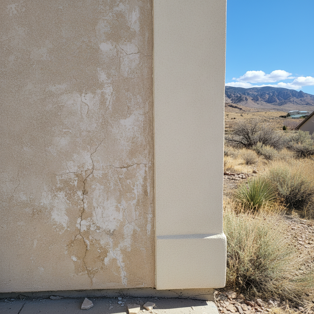 Completed stucco replacement work at a residential property in Provo, UT