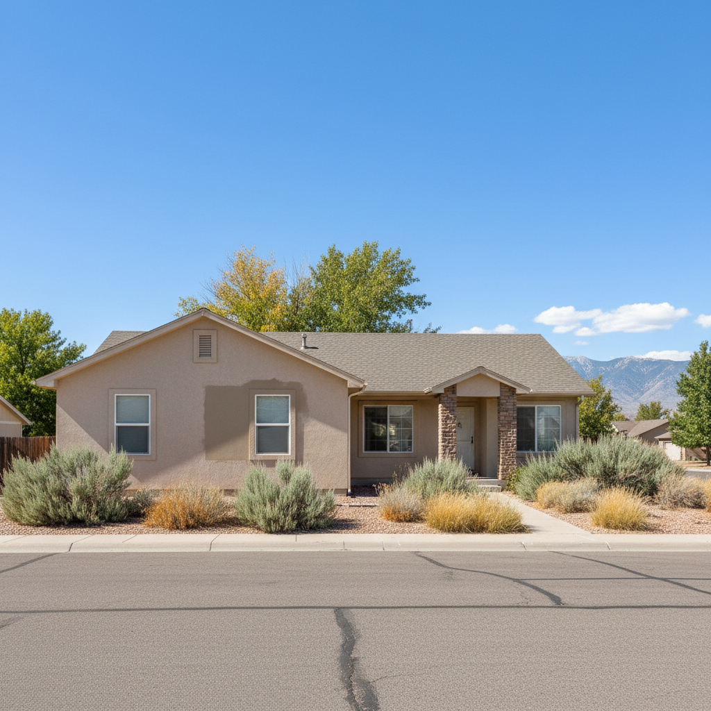 Completed stucco repair work at a residential property in West Jordan, UT