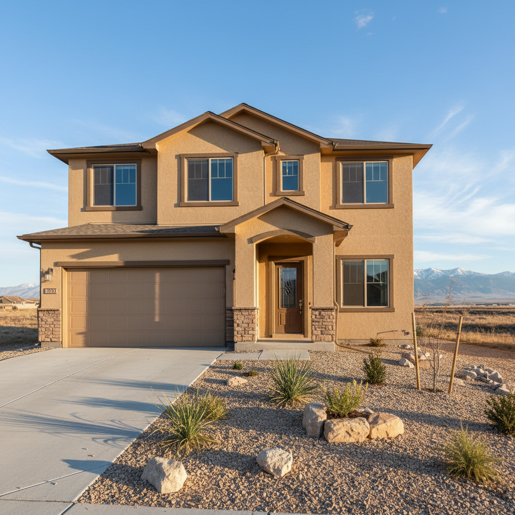 Completed commercial stucco work at a residential property in West Jordan, UT