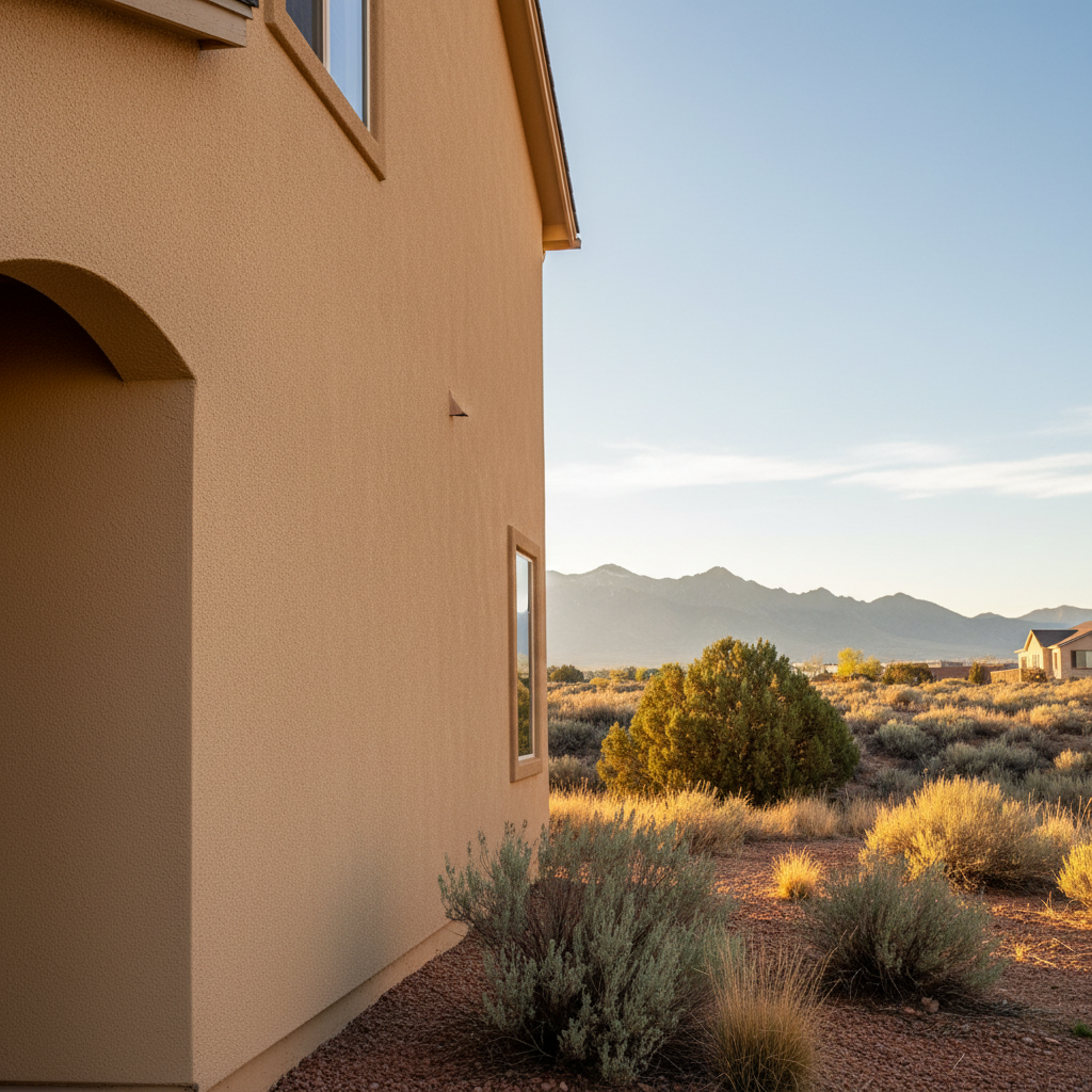 Completed residential stucco work at a residential property in West Jordan, UT