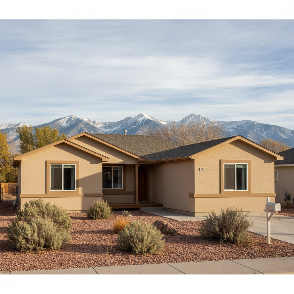 Completed stucco installation work at a residential property in West Valley City, UT