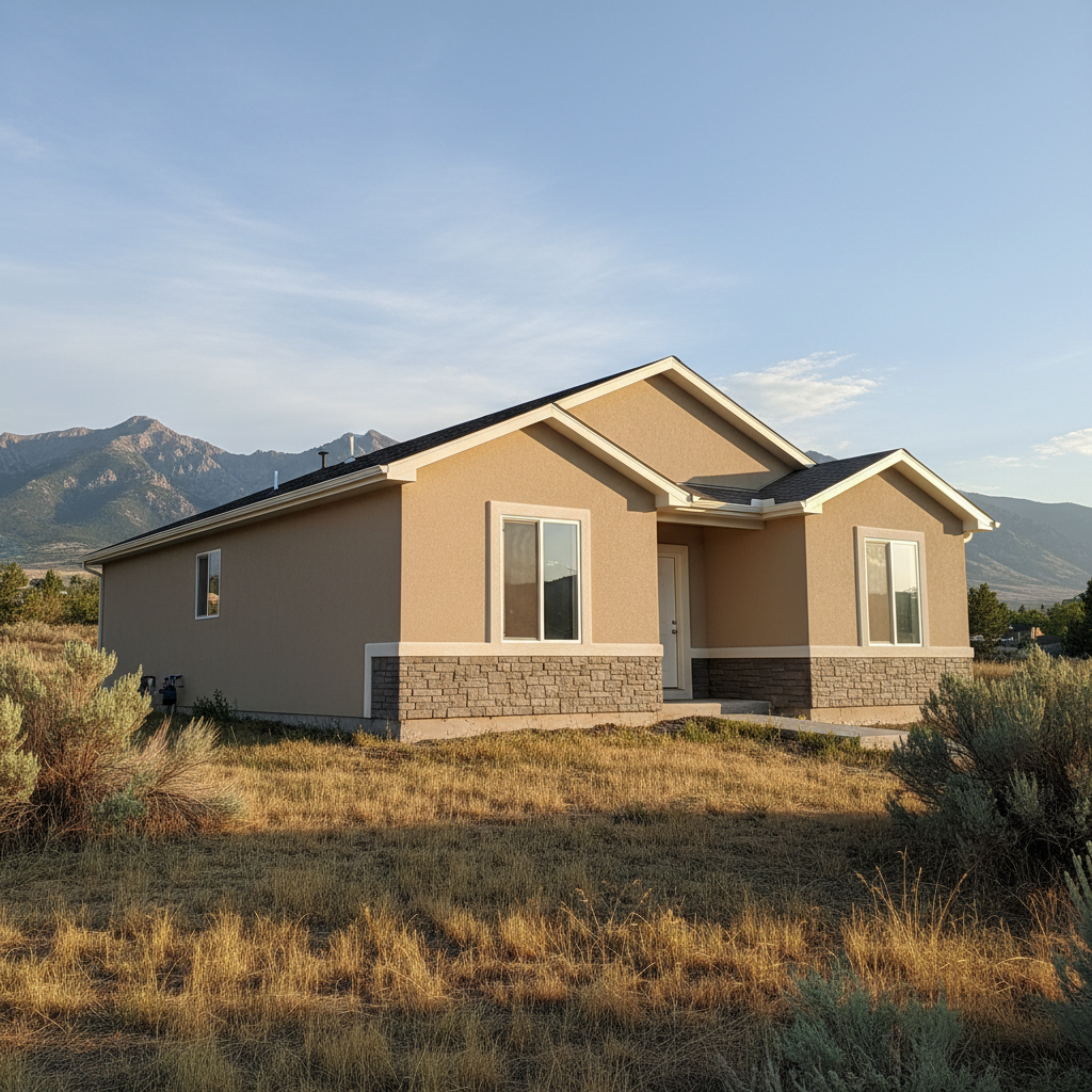 Completed eifs installation work at a residential property in Orem, UT