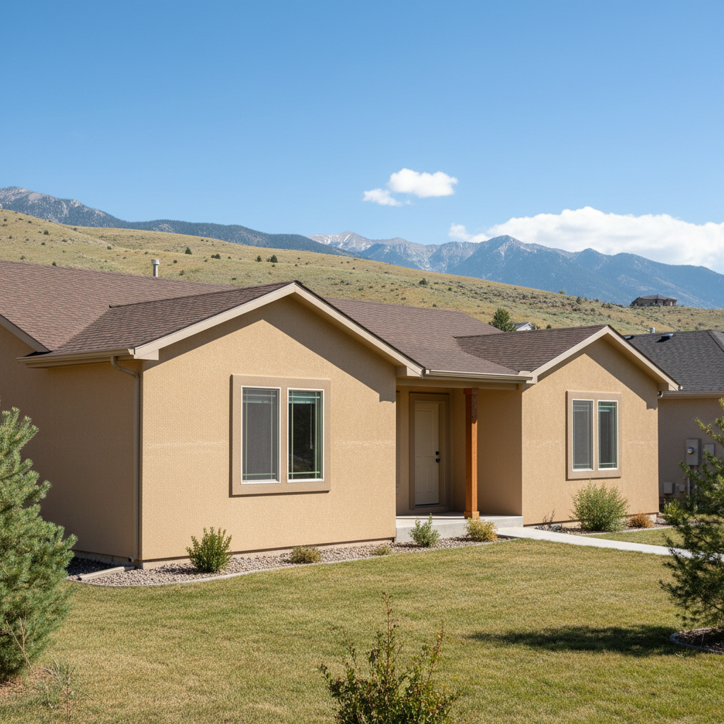 Completed eifs installation work at a residential property in Sandy, UT