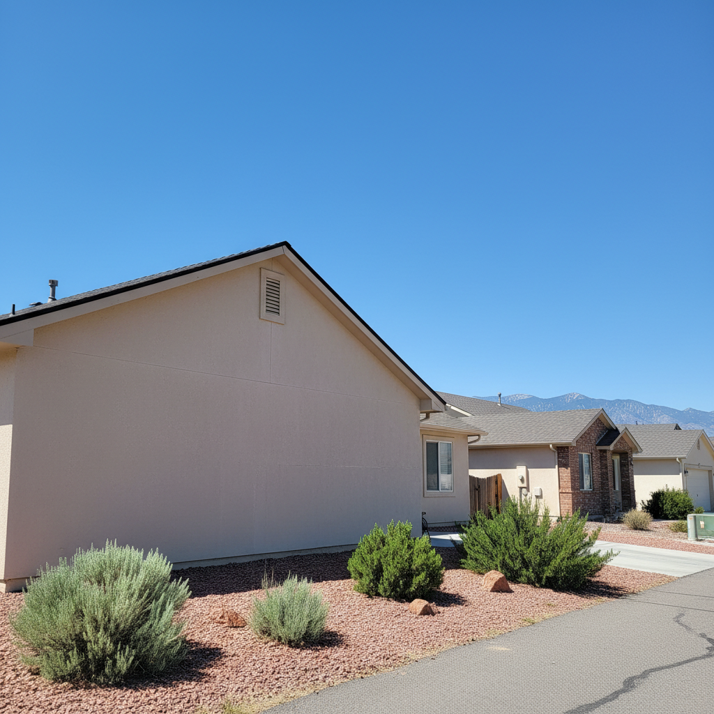Completed stucco repair work at a residential property in West Jordan, UT