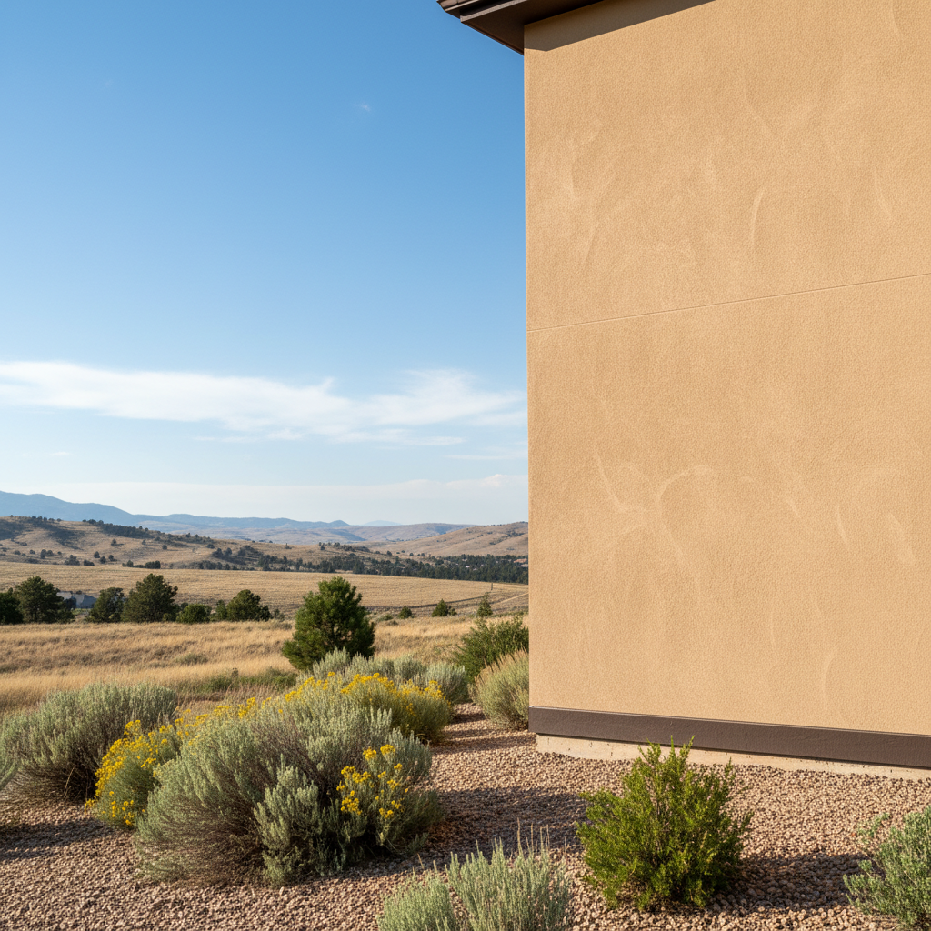 Completed residential stucco work at a residential property in Layton, UT