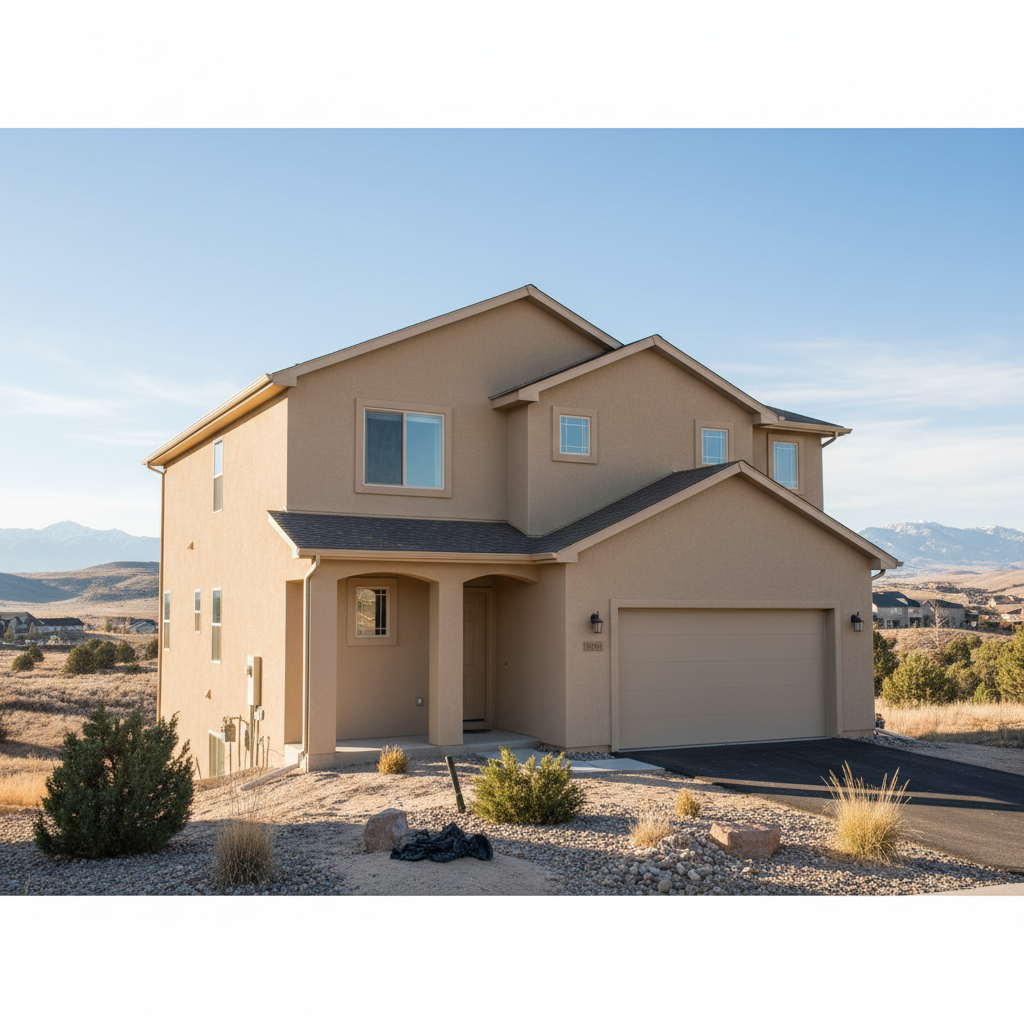 Completed eifs installation work at a residential property in Lehi, UT