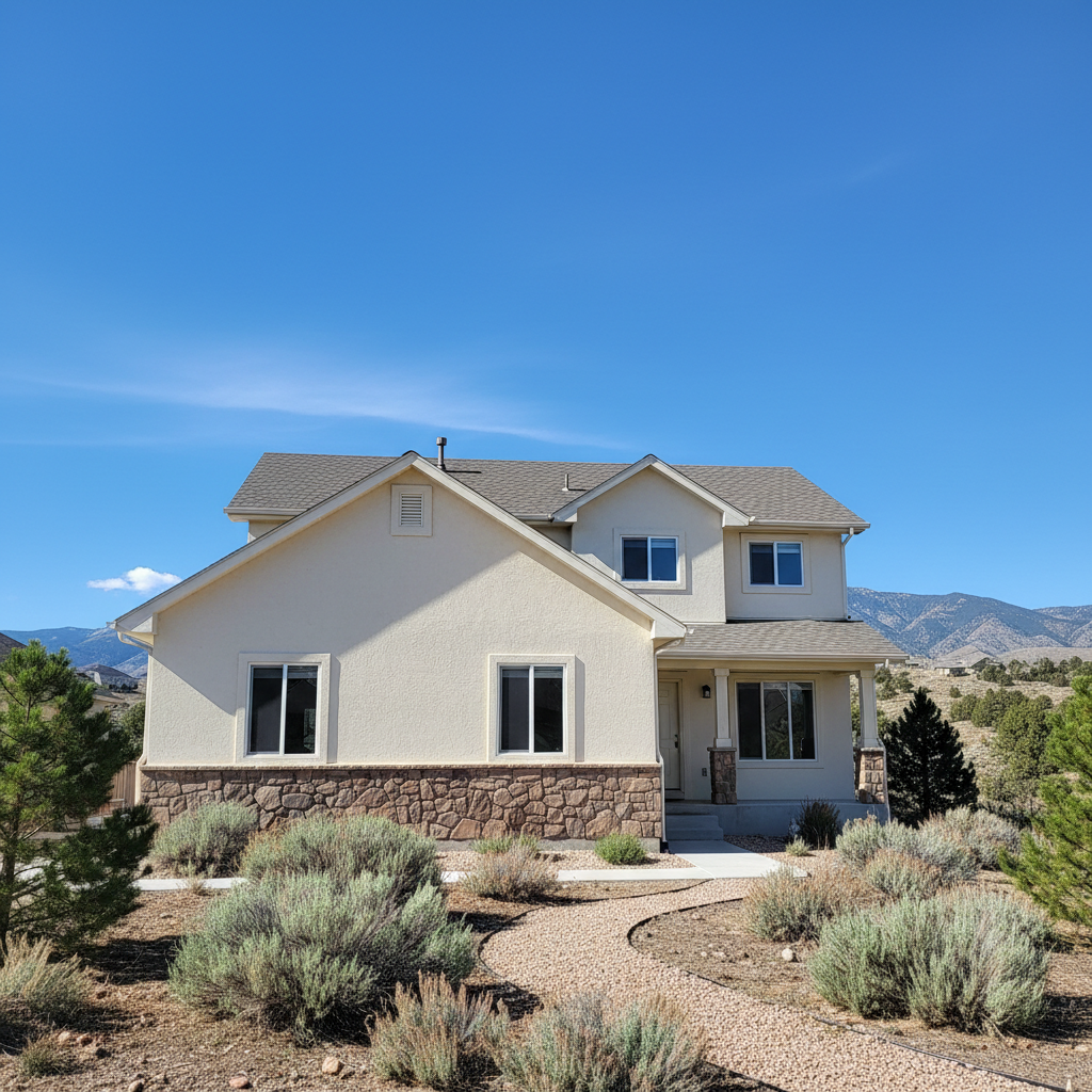 Completed stucco removal work at a residential property in Millcreek, UT