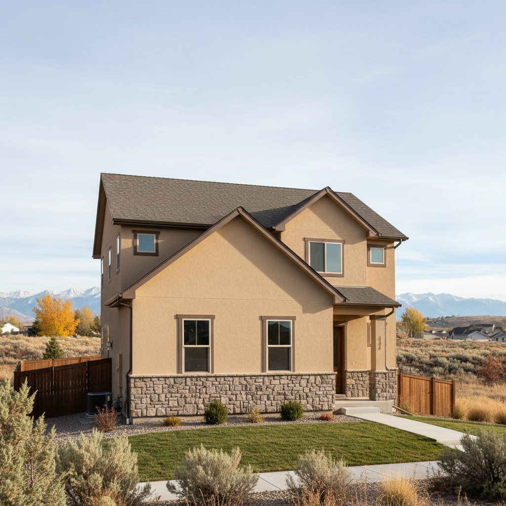 Completed stucco removal work at a residential property in Taylorsville, UT