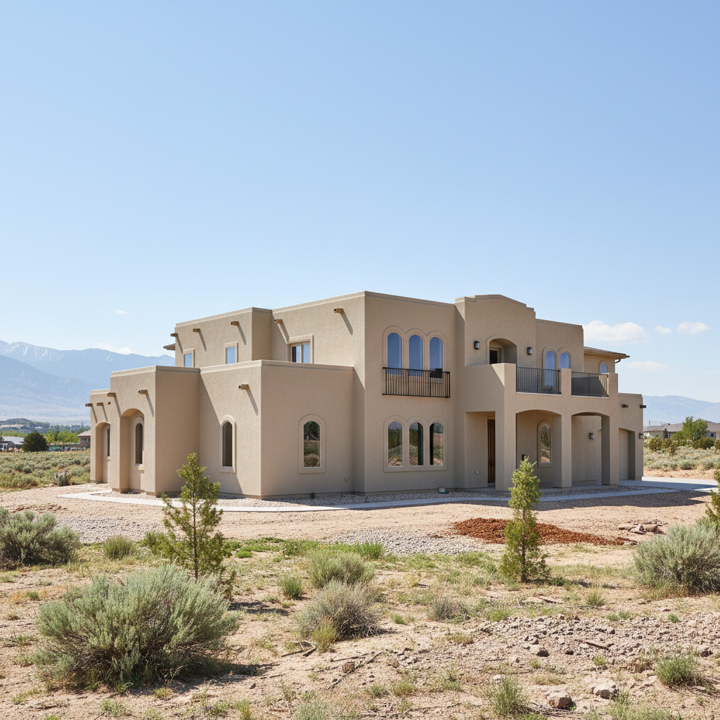 Completed commercial stucco work at a residential property in Herriman, UT
