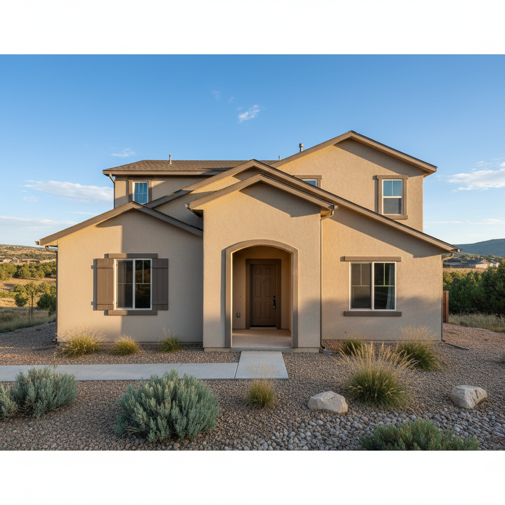 Completed eifs installation work at a residential property in Herriman, UT
