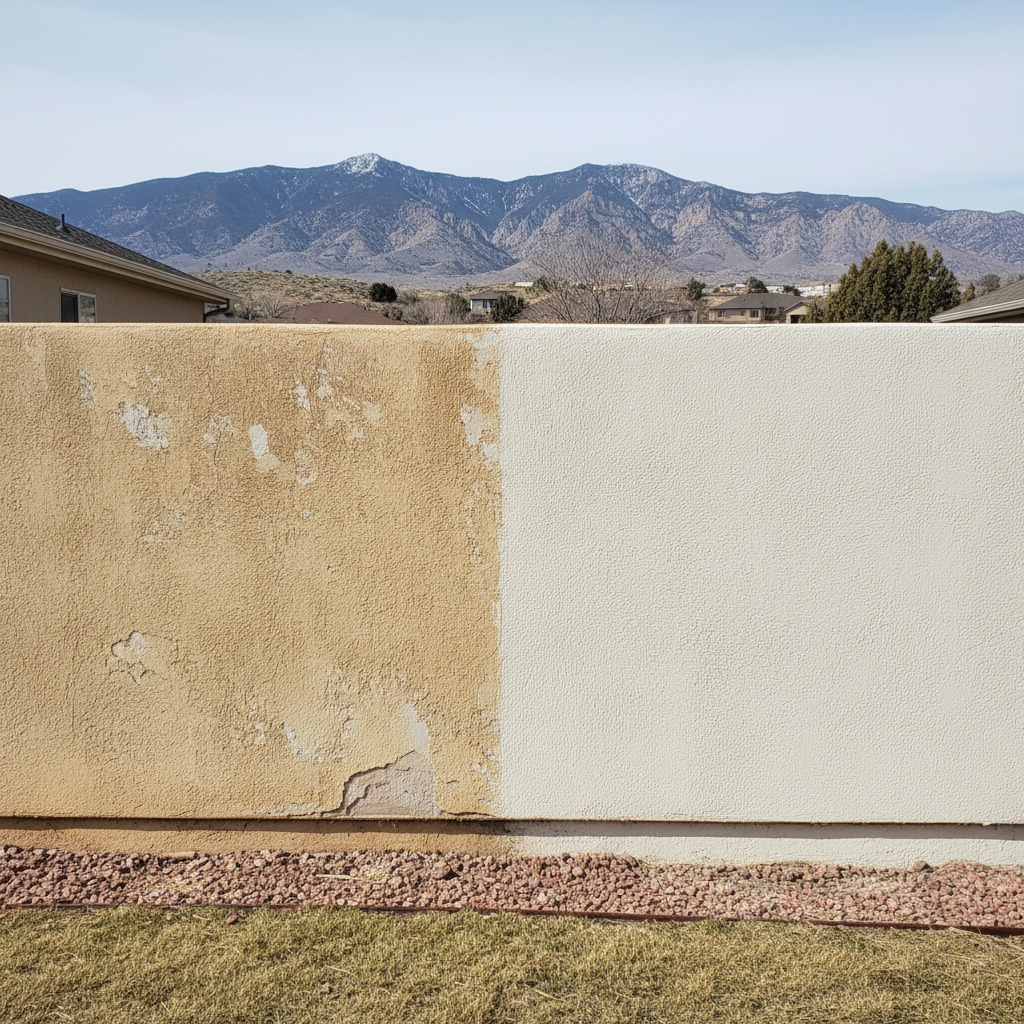 Completed stucco replacement work at a residential property in Herriman, UT