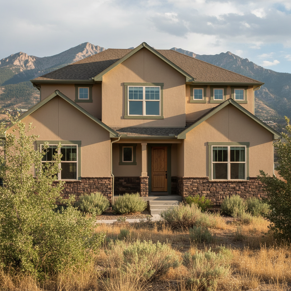 Completed stucco removal work at a residential property in Draper, UT