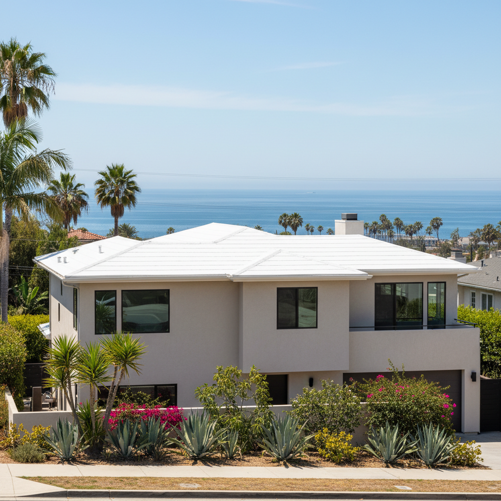 Completed commercial tpo roofing work at a residential property in Santa Monica, CA