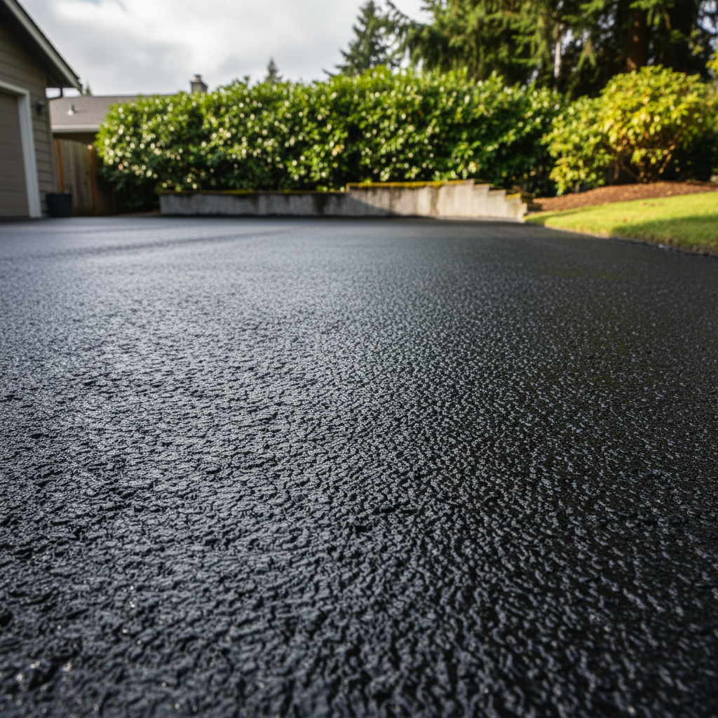 Completed slurry coating work at a residential property in Vancouver, WA