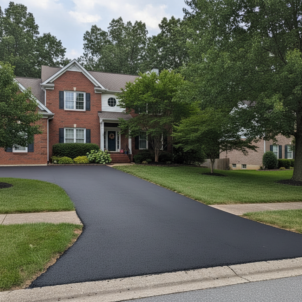 Completed residential asphalt work at a residential property in Louisville, KY