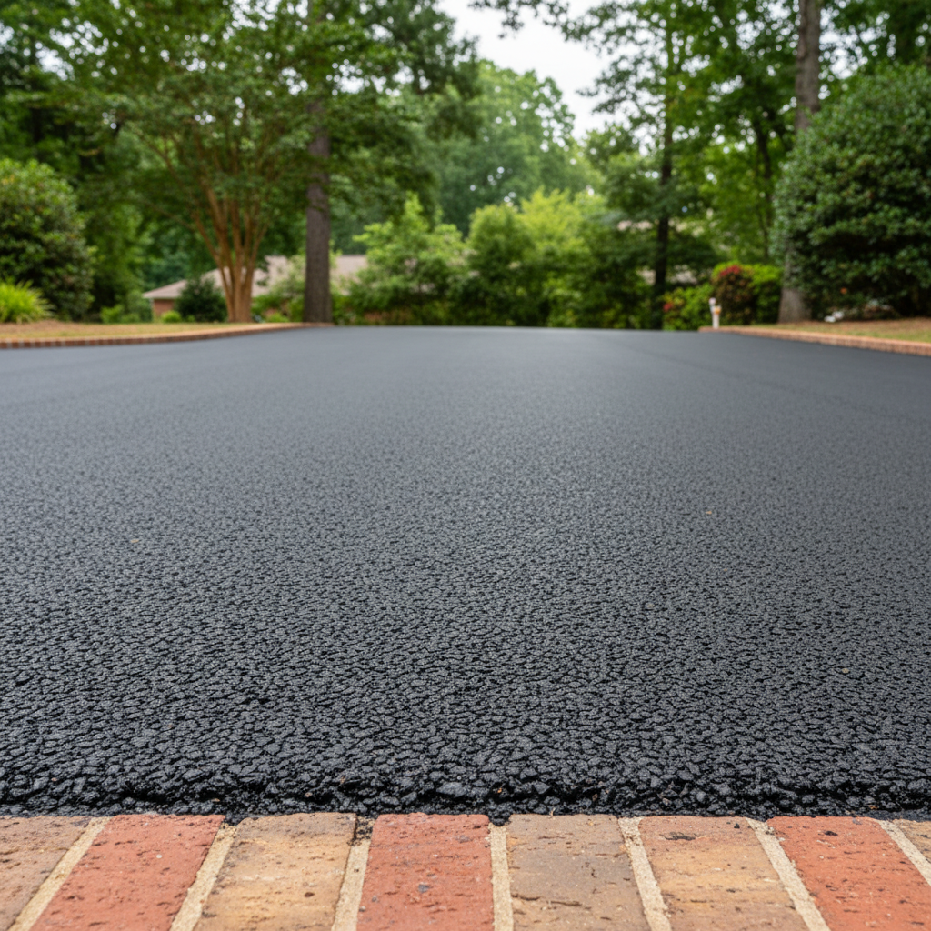 Completed commercial asphalt work at a residential property in Atlanta, GA