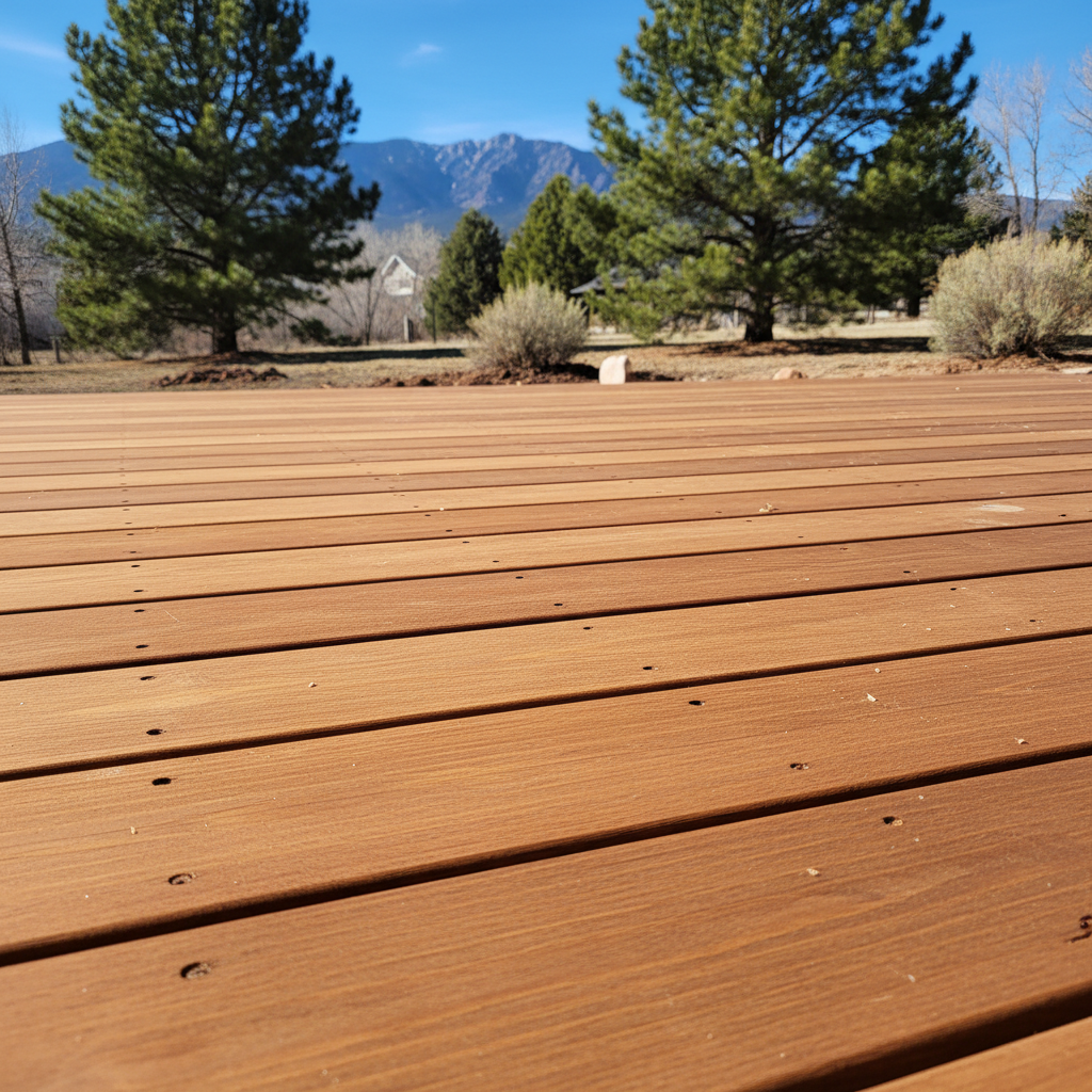 Completed deck repair work at a residential property in Boulder, CO