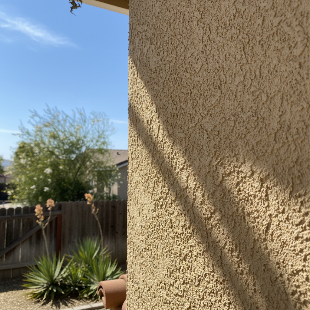 Completed stucco inspection work at a residential property in Riverside, CA