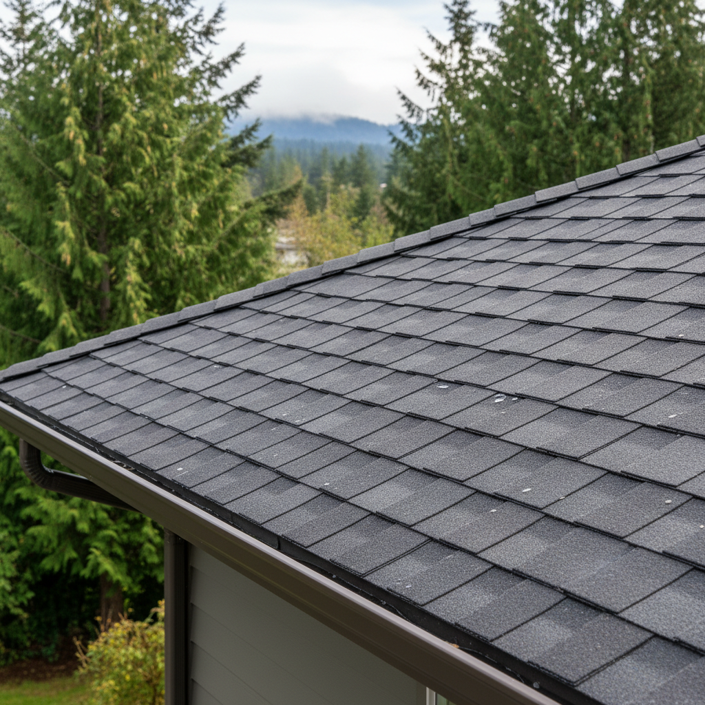 Completed roof installation work at a residential property in Sammamish, WA