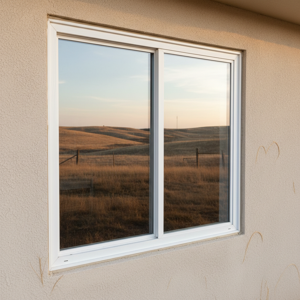 Completed window installation work at a residential property in Dodge City, KS