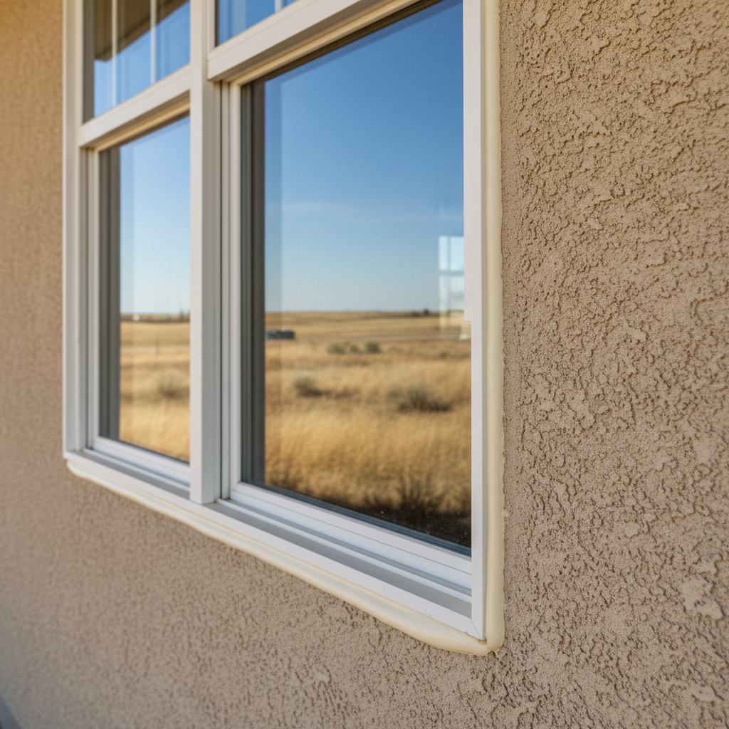 Completed double-pane window installation work at a residential property in Dodge City, KS