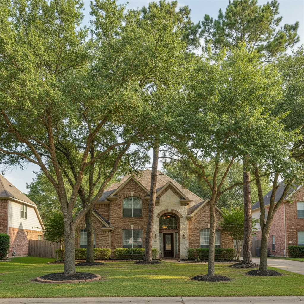 Completed tree health & care work at a residential property in Kingwood, TX