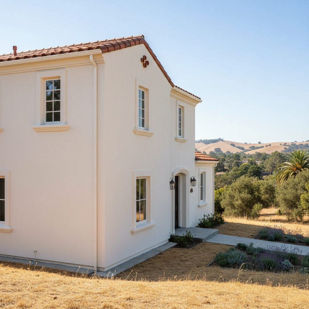 Completed eifs installation work at a residential property in Stanford, CA