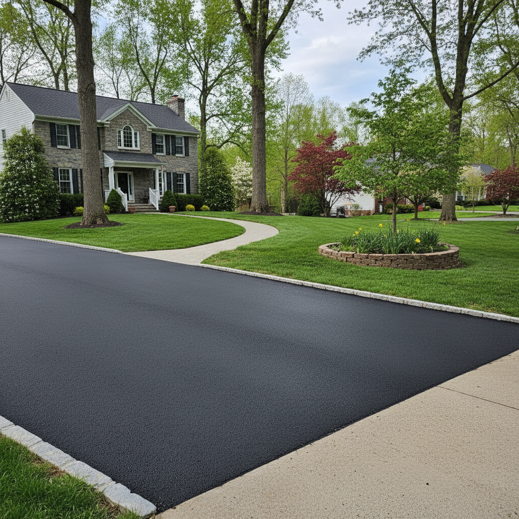 Completed slurry coating work at a residential property in Philadelphia, PA
