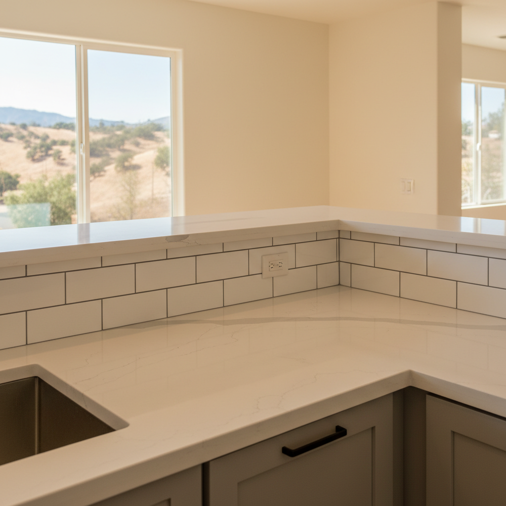 Completed kitchen remodel work at a residential property in Santa Clarita, CA