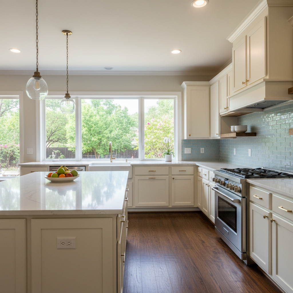 Completed kitchen remodeling work at a residential property in Jester, TX