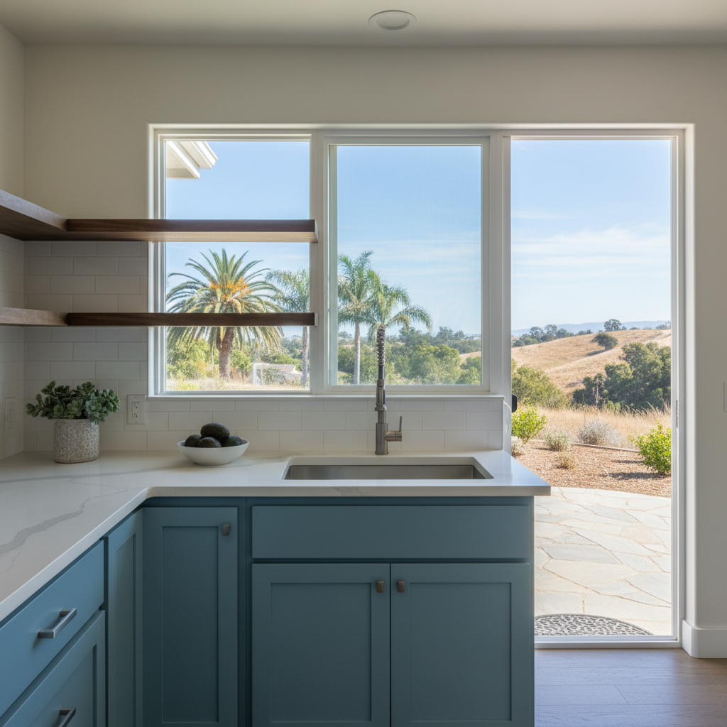 Completed countertop installation work at a residential property in Ventura, CA