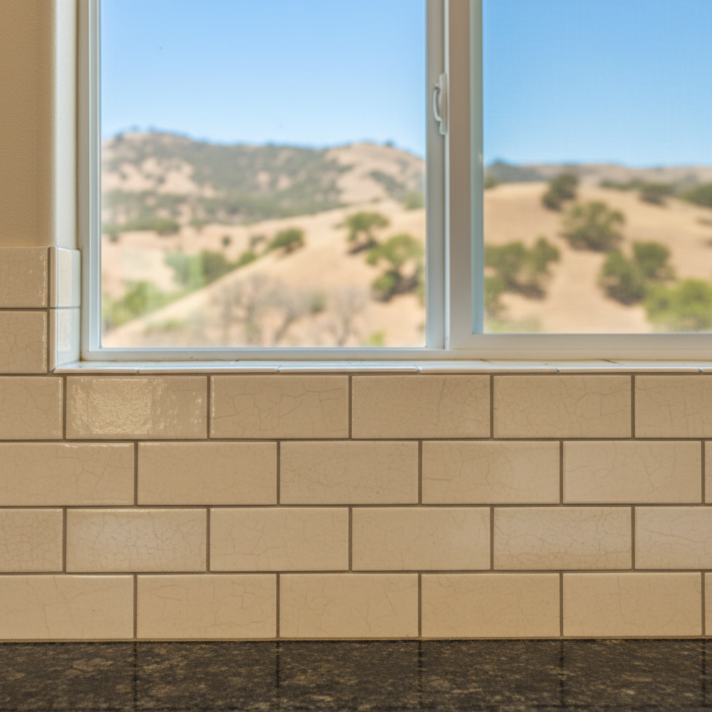 Completed backsplash installation work at a residential property in Santa Clarita, CA