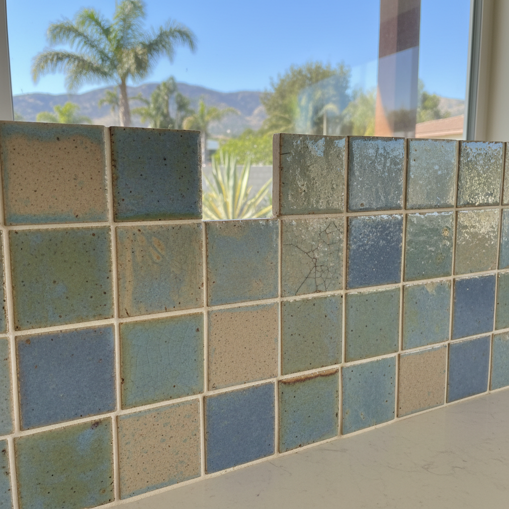 Completed backsplash installation work at a residential property in Ventura, CA