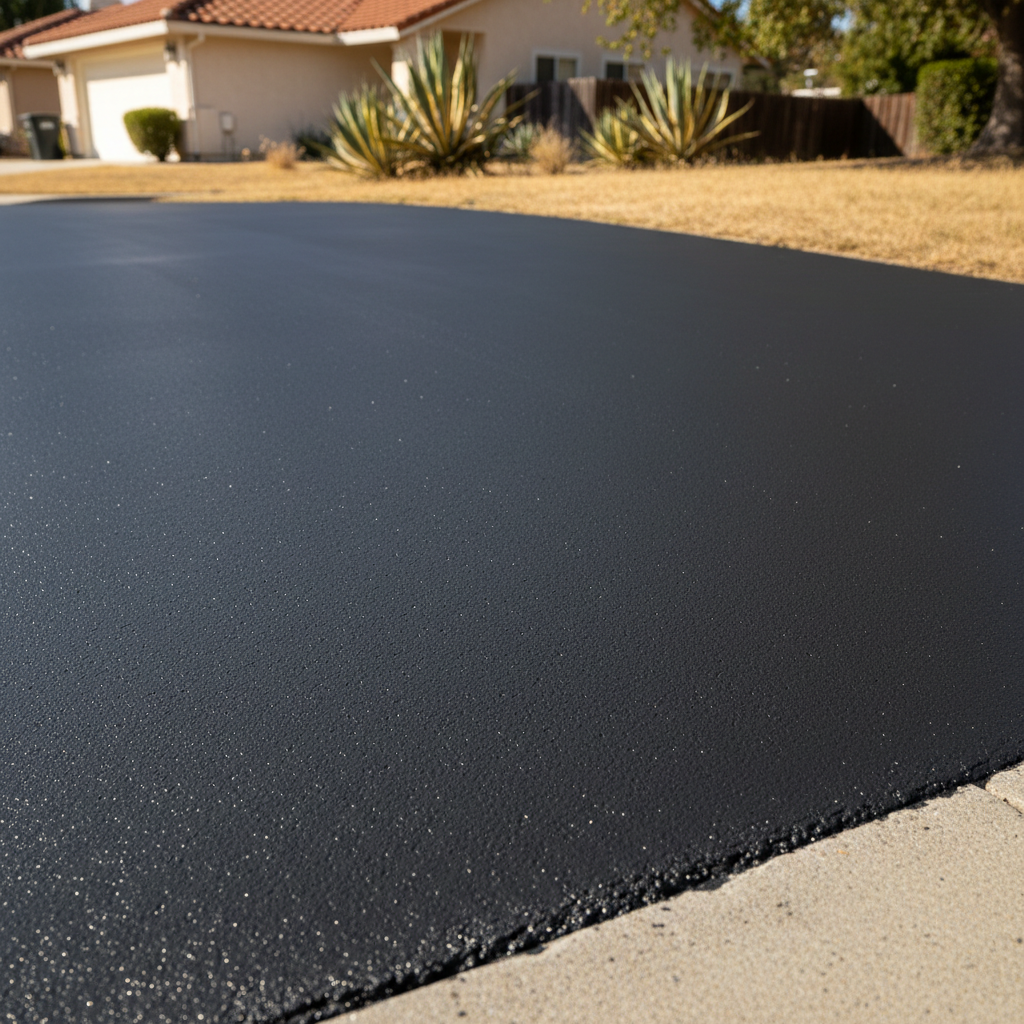 Completed slurry coating work at a residential property in Santa Ana, CA