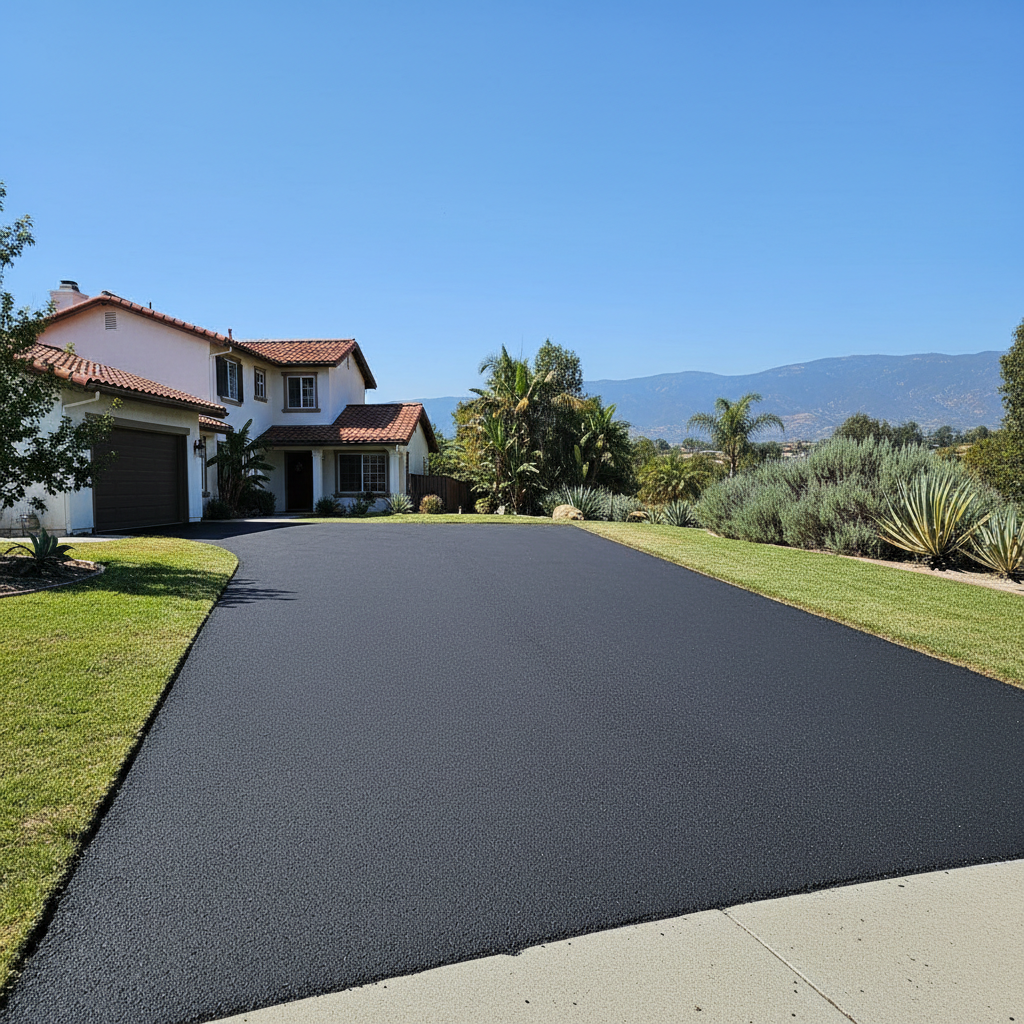 Completed residential asphalt work at a residential property in Ventura, CA
