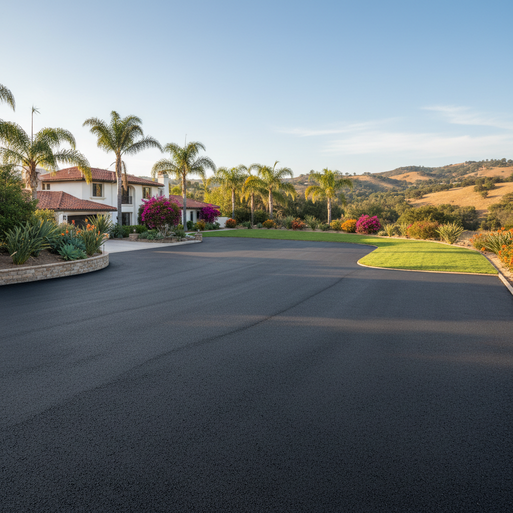Completed commercial asphalt work at a residential property in Ventura, CA